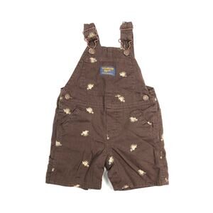 OSHKOSH B'GOSH BOYS DINO EMBROIDERED OVERALLS SIZE 9M